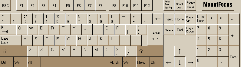 MountFocus Keyboard Designer v.1.1 main screen